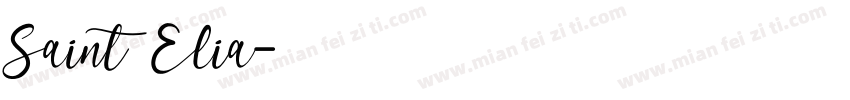 Saint Elia字体转换